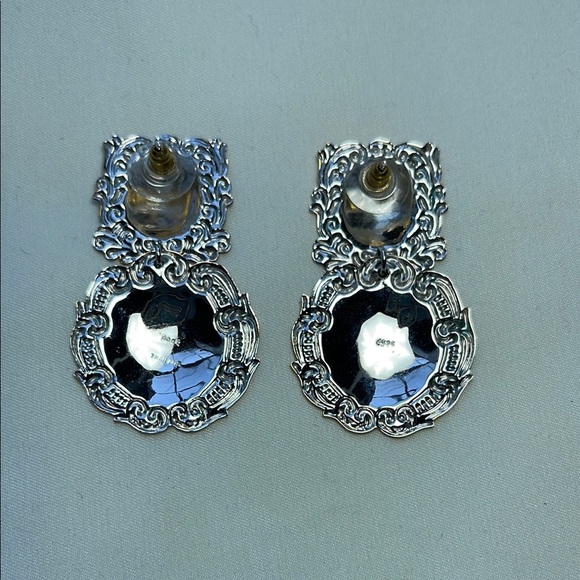 925 Elegant Gold and Silver Earrings - Picture 2 of 8